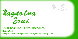 magdolna erni business card